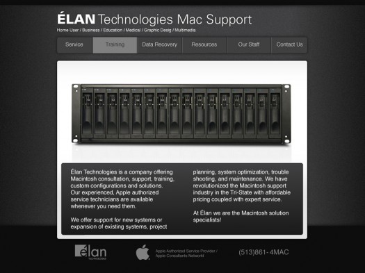 Elan Technologies - Home Proposed website refresh for Elan Technologies